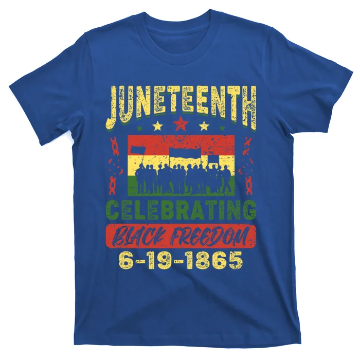 Celebrating Juneteenth Independence Day Black Freedom 1865 Gift T-Shirt