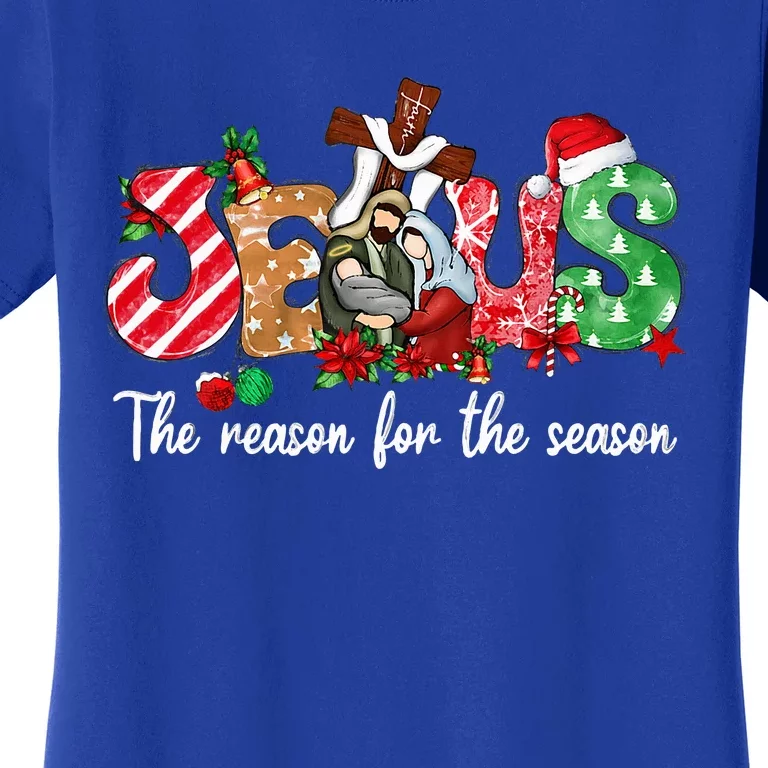 Christmas Jesus Is The Reason For The Season Jesus Pajamas Women's T-Shirt