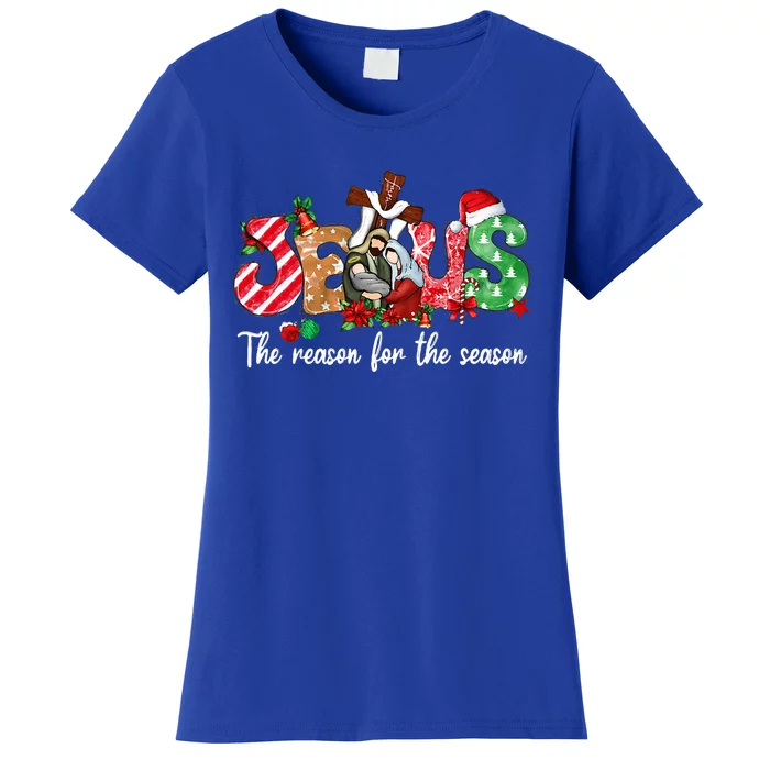 Christmas Jesus Is The Reason For The Season Jesus Pajamas Women's T-Shirt