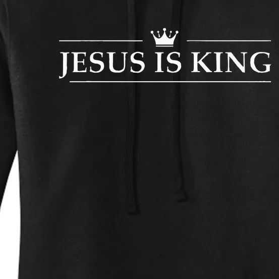 Christian Jesus Is King Design Crown Women's Pullover Hoodie