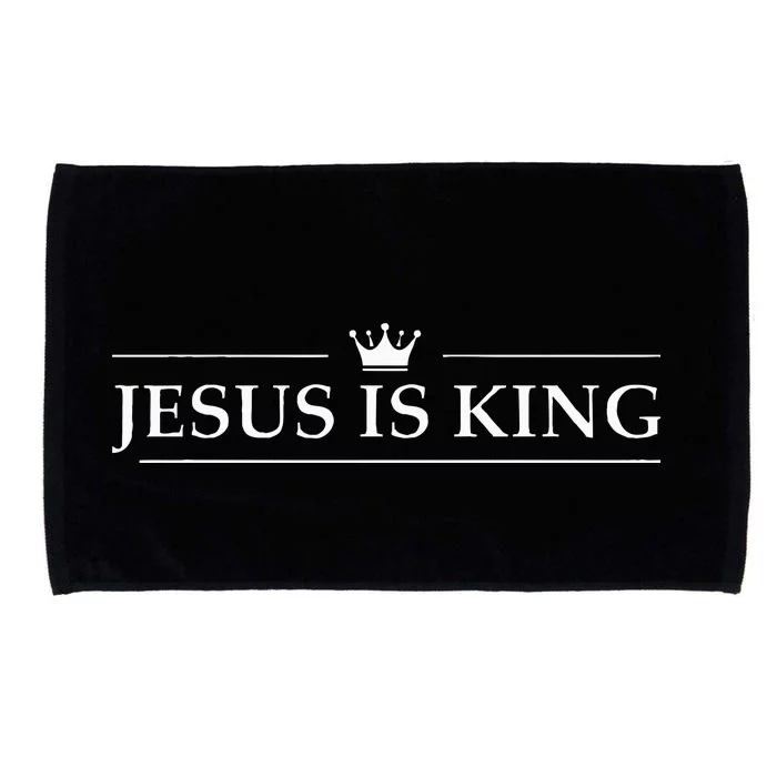 Christian Jesus Is King Design Crown Microfiber Hand Towel