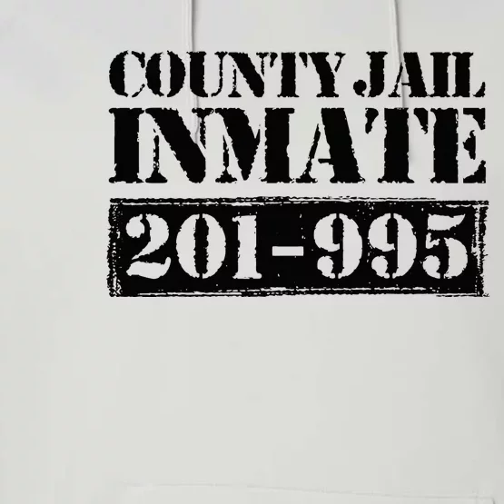 County Jail Inmate Number Halloween Costume Party Performance Fleece Hoodie