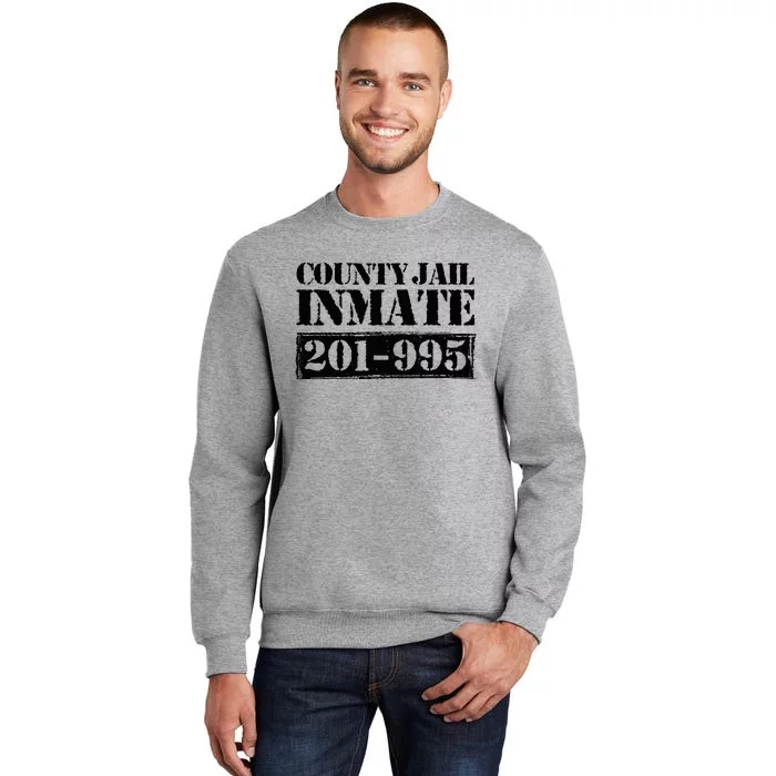 County Jail Inmate Number Halloween Costume Party Tall Sweatshirt