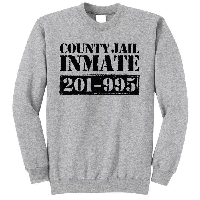 County Jail Inmate Number Halloween Costume Party Tall Sweatshirt