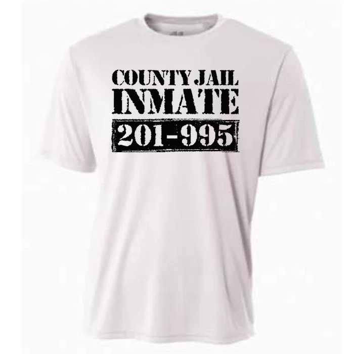 County Jail Inmate Number Halloween Costume Party Cooling Performance Crew T-Shirt