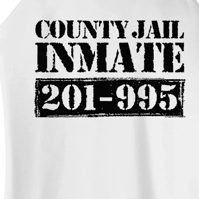 County Jail Inmate Number Halloween Costume Party Women’s Perfect Tri Rocker Tank