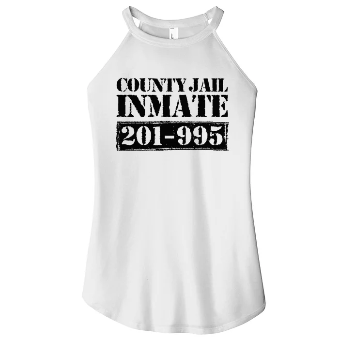 County Jail Inmate Number Halloween Costume Party Women’s Perfect Tri Rocker Tank