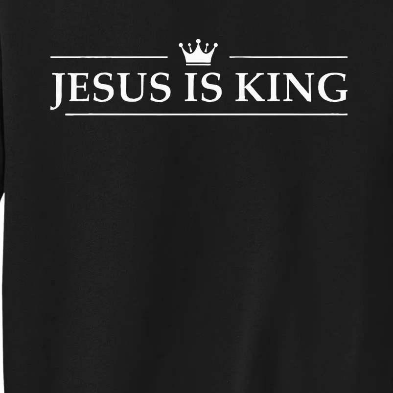 Christian Jesus Is King Design Crown Sweatshirt