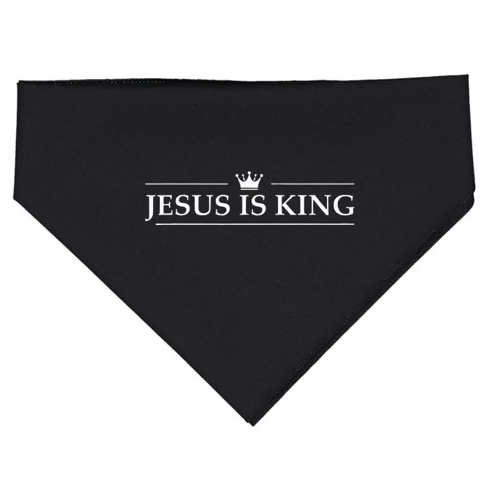 Christian Jesus Is King Design Crown USA-Made Doggie Bandana