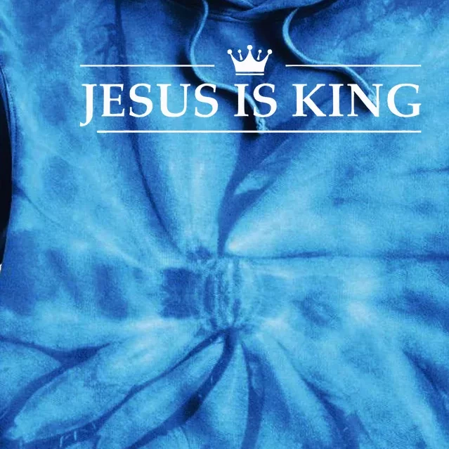 Christian Jesus Is King Design Crown Tie Dye Hoodie