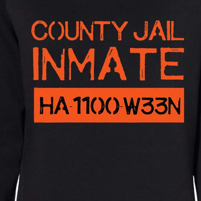 Country Jail Inmate Prison Costume Easy Halloween Gifts Womens California Wash Sweatshirt