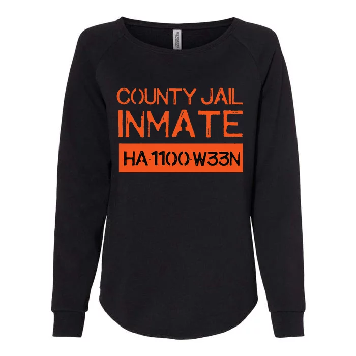 Country Jail Inmate Prison Costume Easy Halloween Gifts Womens California Wash Sweatshirt