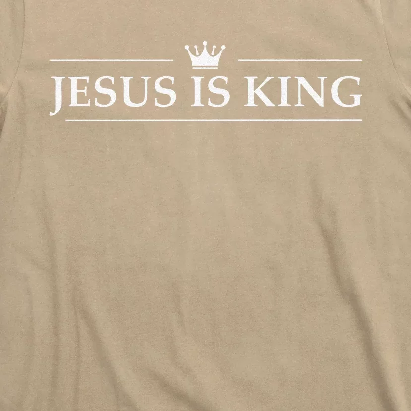 Christian Jesus Is King Design Crown T-Shirt