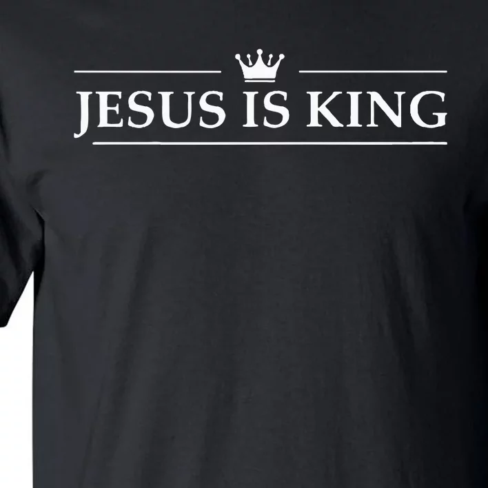 Christian Jesus Is King Design Crown Tall T-Shirt