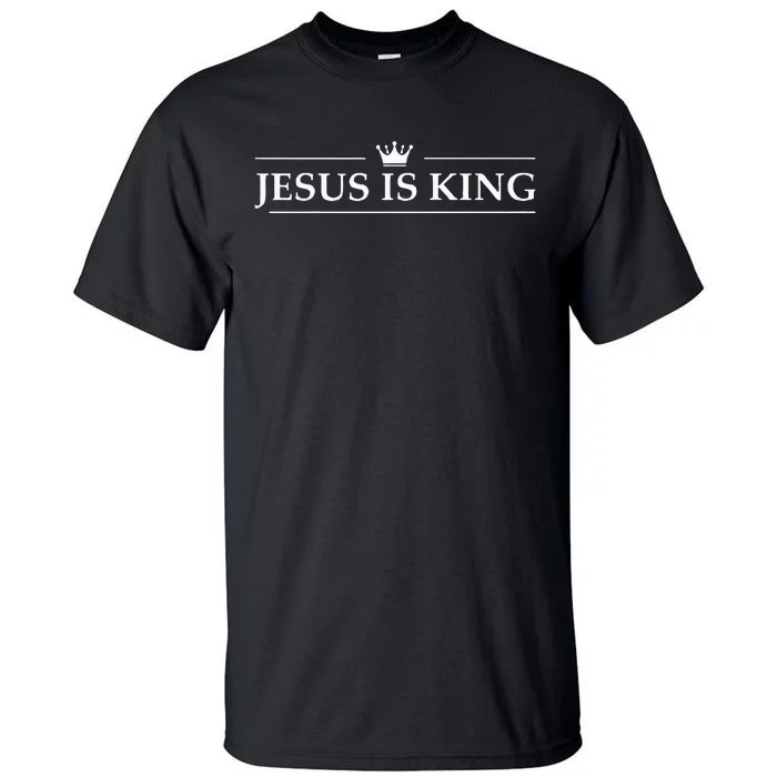 Christian Jesus Is King Design Crown Tall T-Shirt