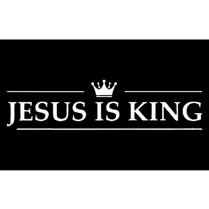 Christian Jesus Is King Design Crown Bumper Sticker