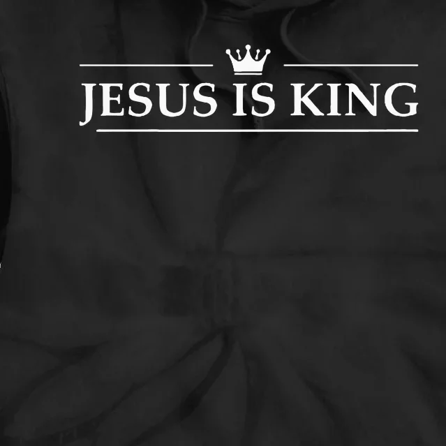 Christian Jesus Is King Design Crown Tie Dye Hoodie