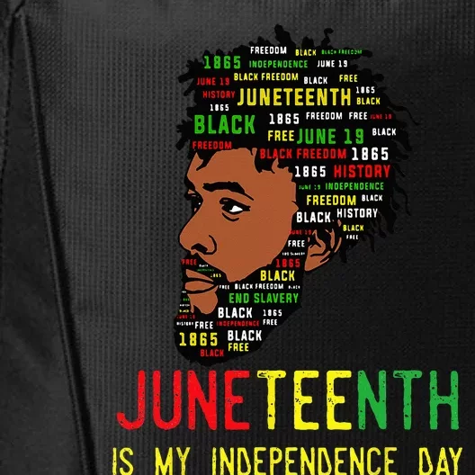 Celebrate Juneteenth Independence Day Black Fathers Day City Backpack