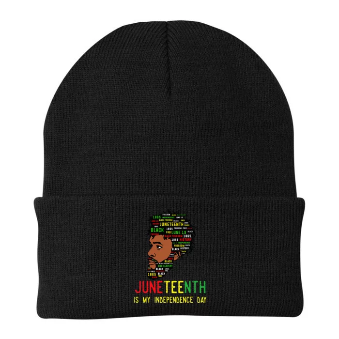 Celebrate Juneteenth Independence Day Black Fathers Day Knit Cap Winter Beanie