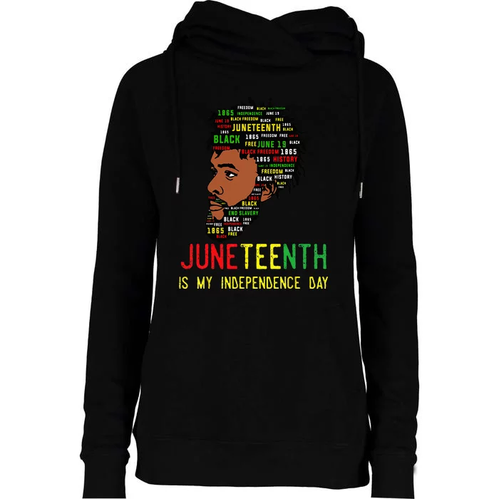 Celebrate Juneteenth Independence Day Black Fathers Day Womens Funnel Neck Pullover Hood