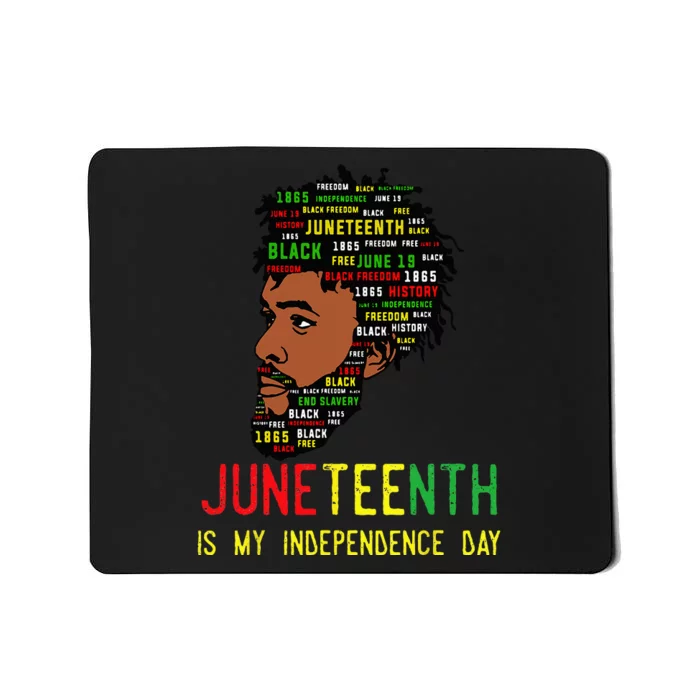 Celebrate Juneteenth Independence Day Black Fathers Day Mousepad