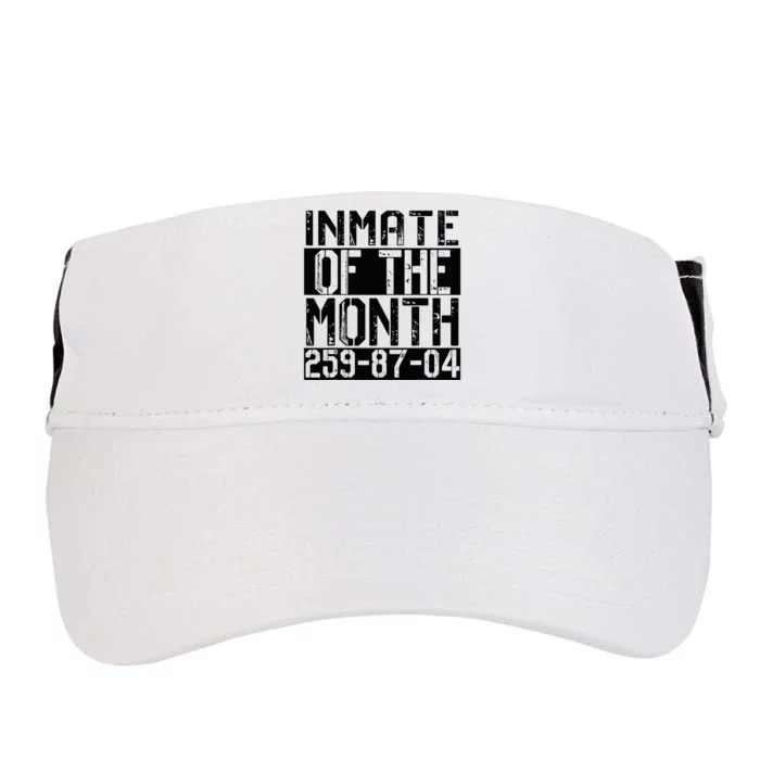 County Jail Inmate Of The Month Prisoner Costume Halloween Adult Drive Performance Visor