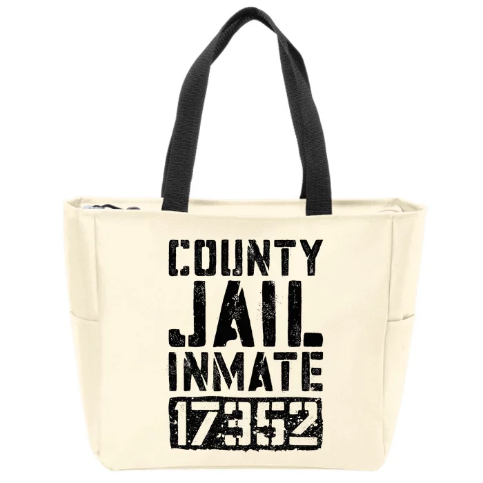 County Jail Inmate Inmate Costume Zip Tote Bag