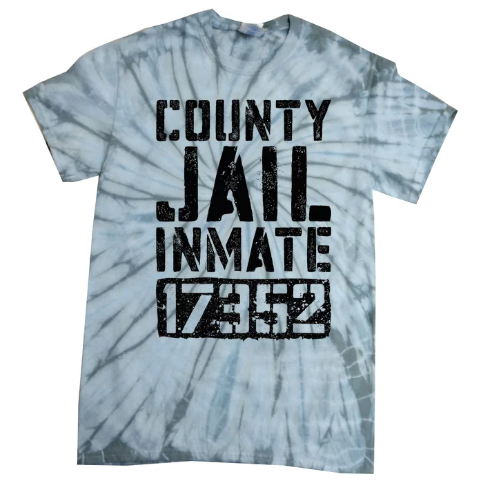 County Jail Inmate Inmate Costume Tie-Dye T-Shirt