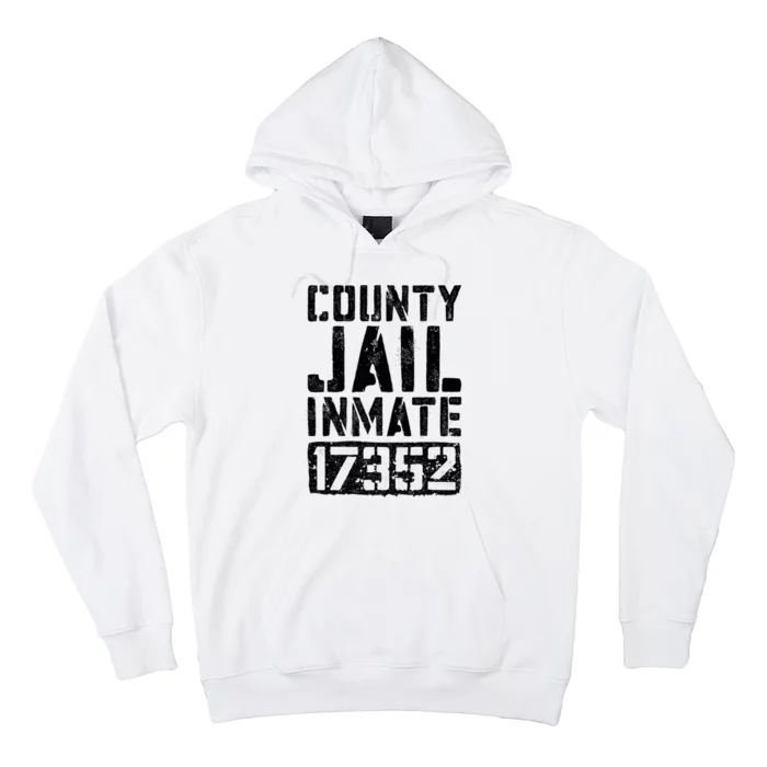 County Jail Inmate Inmate Costume Hoodie