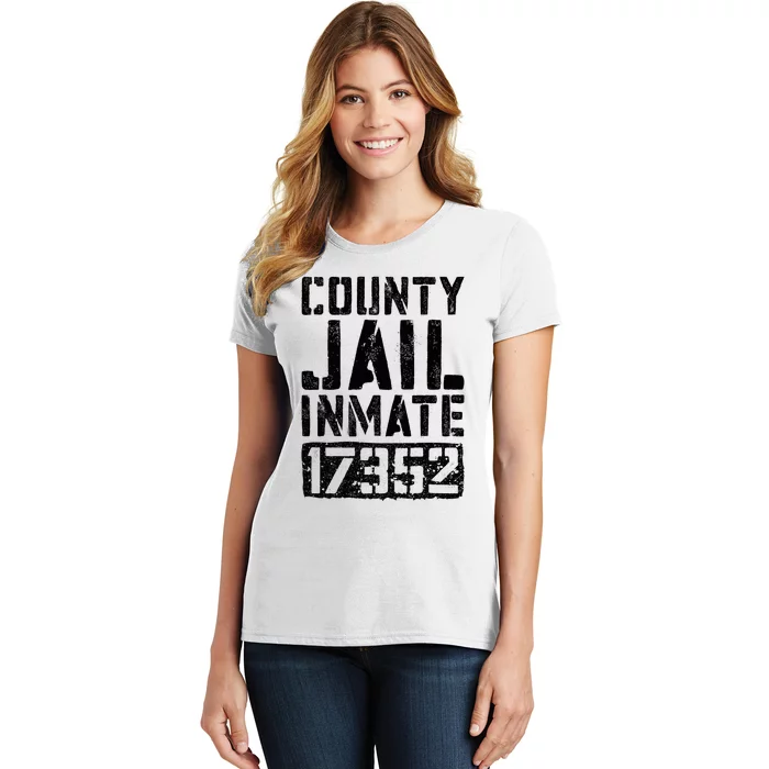 County Jail Inmate Inmate Costume Women's T-Shirt