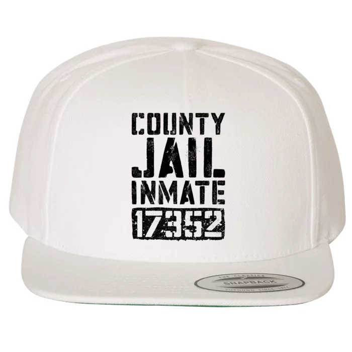 County Jail Inmate Inmate Costume Wool Snapback Cap