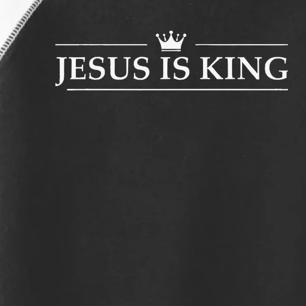 Christian Jesus Is King Design Crown Toddler Fine Jersey T-Shirt