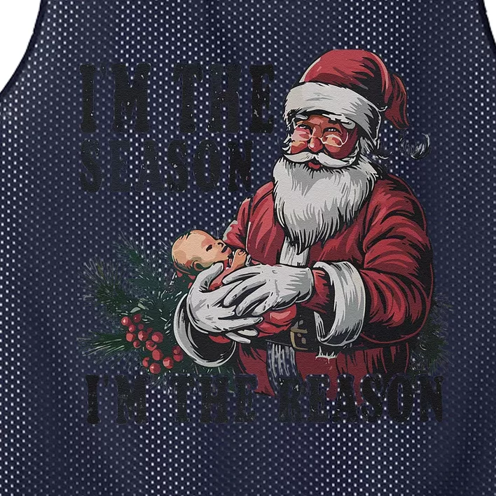 Christmas Jesus Is The Reason For The Season Nativity Long S Mesh Reversible Basketball Jersey Tank