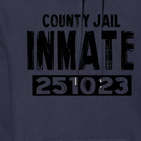 County Jail Inmate Funny Easy Halloween Prisoner Costume Premium Hoodie