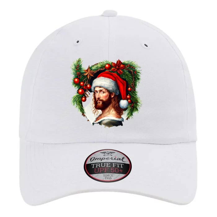 Christmas Jesus In Santa Hat Portrait Decorations The Original Performance Cap