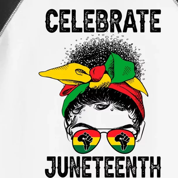 Celebrate Juneteenth Indepedence Messy Bun Black Pride Cool Gift Toddler Fine Jersey T-Shirt