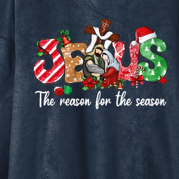 Christmas Jesus Is The Reason For The Season Jesus Pajamas Hooded Wearable Blanket