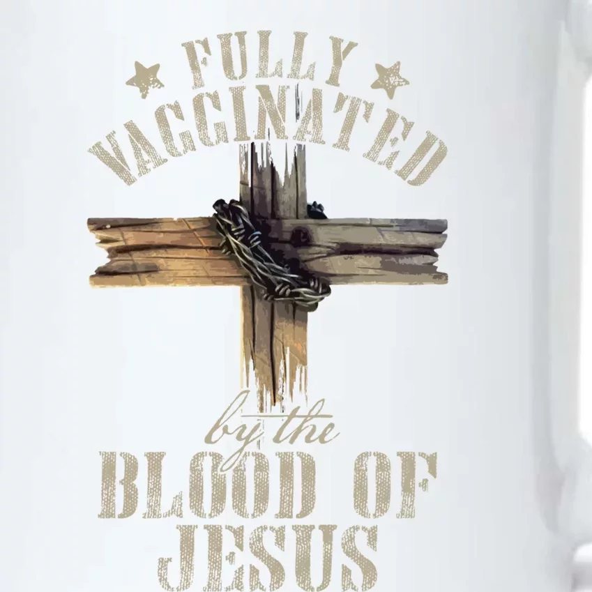 Christian Jesus Lover Fully Vaccinated By The Blood Of Jesus Long Sleeve TShirt Black Color Changing Mug