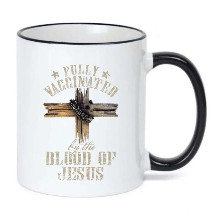 Christian Jesus Lover Fully Vaccinated By The Blood Of Jesus Long Sleeve TShirt Black Color Changing Mug