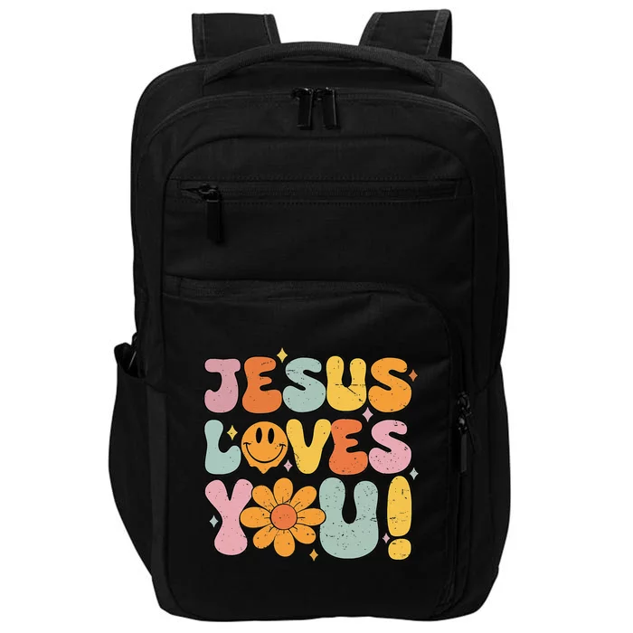 Christian Jesus Loves You Religious Impact Tech Backpack