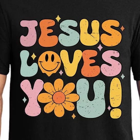 Christian Jesus Loves You Religious Pajama Set