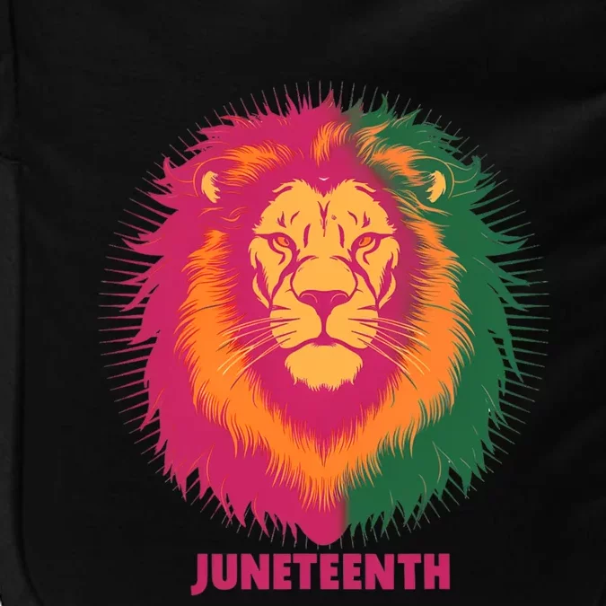 Celebrate Junenth Lion African American Freedom Day 1865 Great Gift Impact Tech Backpack