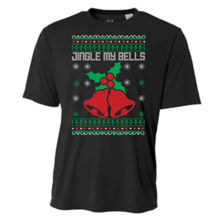 Christmas Jingle My Bells Christmas Sweater Cooling Performance Crew T-Shirt