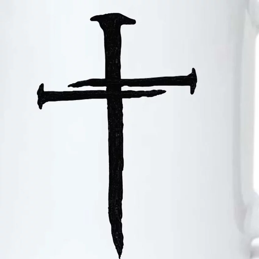 Christian Jesus Nail Cross Black Color Changing Mug