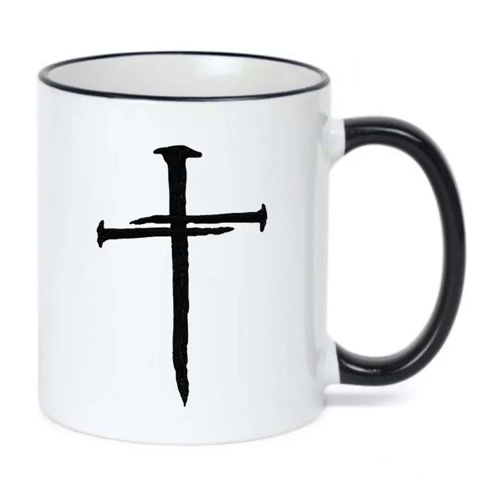 Christian Jesus Nail Cross Black Color Changing Mug