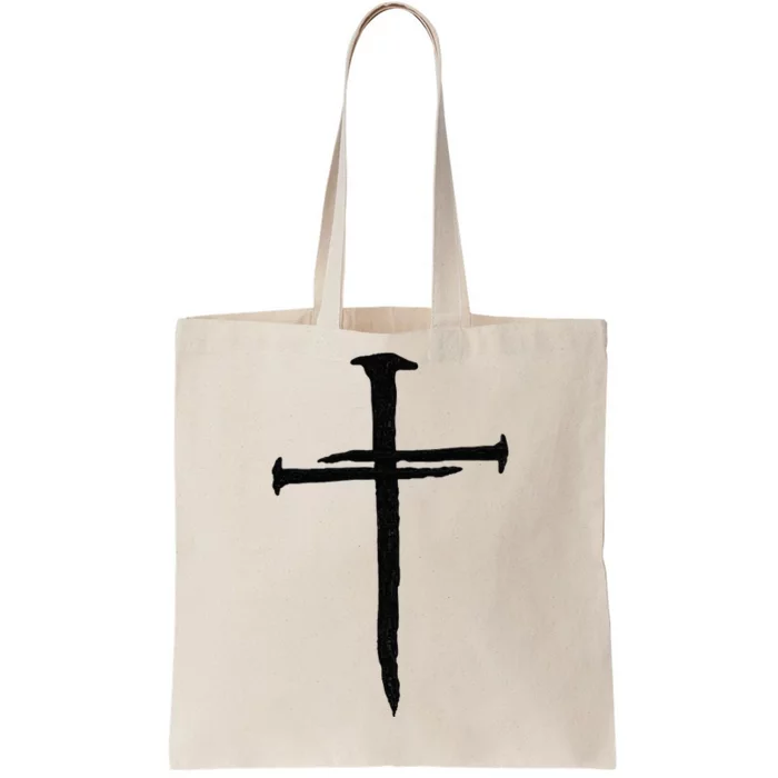 Christian Jesus Nail Cross Tote Bag