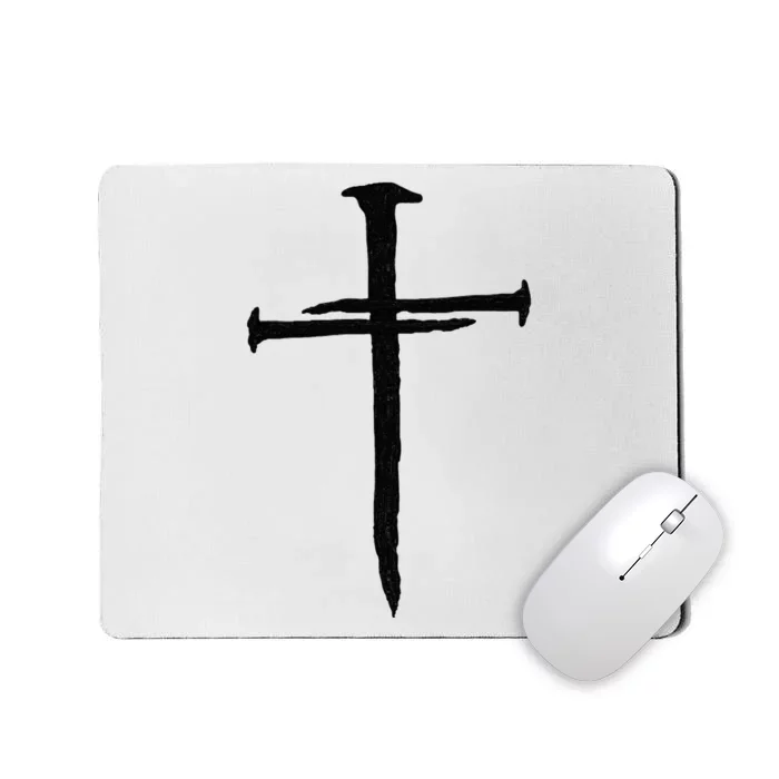 Christian Jesus Nail Cross Mousepad