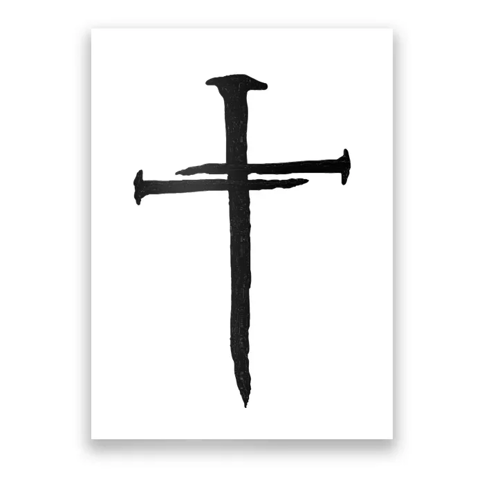 Christian Jesus Nail Cross Poster