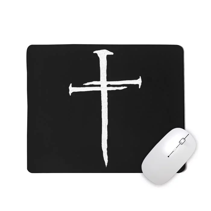 Christian Jesus Nail Cross Mousepad