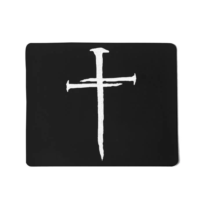 Christian Jesus Nail Cross Mousepad